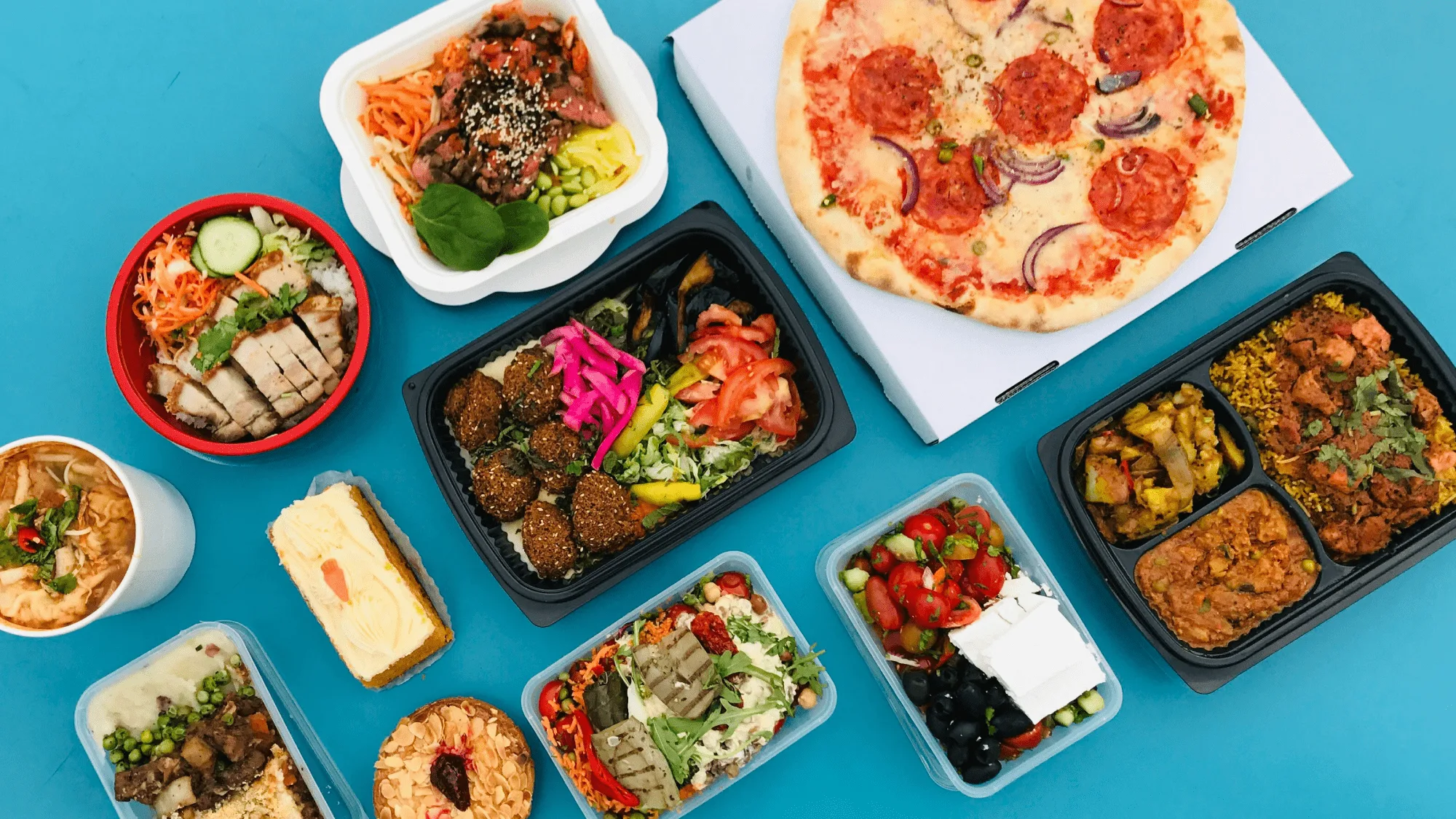 Delivery market share visualisation across major UK food delivery services